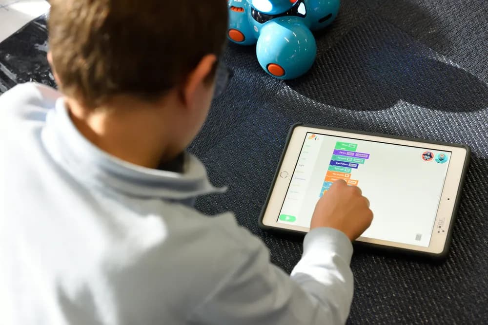 Teacher creating AI-powered assessments